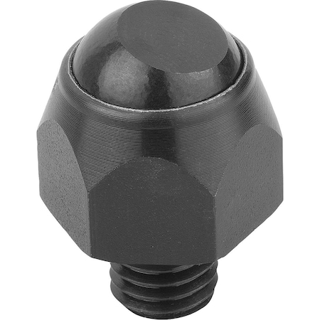 Kipp Self-Aligning Pads, Form, C Carbon Steel, Swivel Angle 12 Degree, Comp, Ball-Bearing Steel, T=30 K0302.116